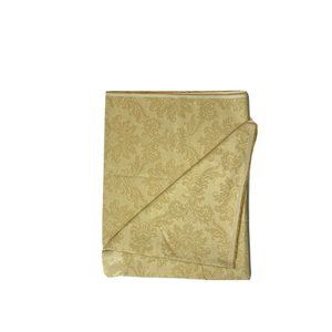 4.78 yds Luxury Vintage Medium Weight Fabric Remnant Textile Scraps Gold Damask